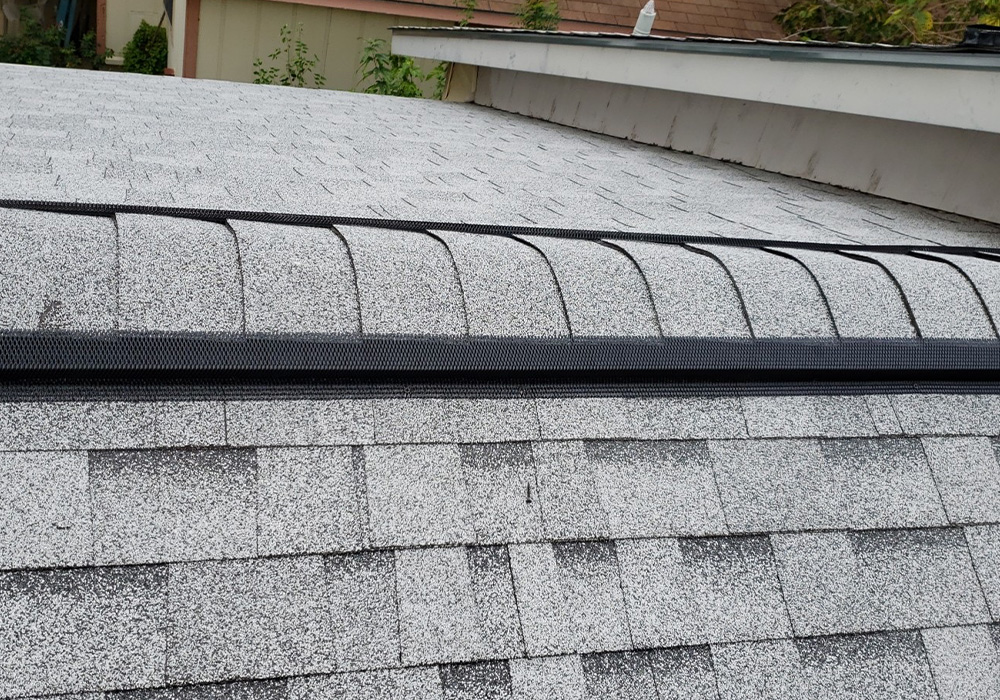 New Repaired Ridge Vent on Roof