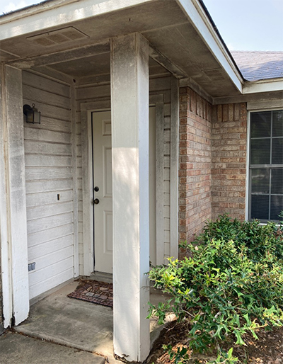 San Antonio Porch Before Repair